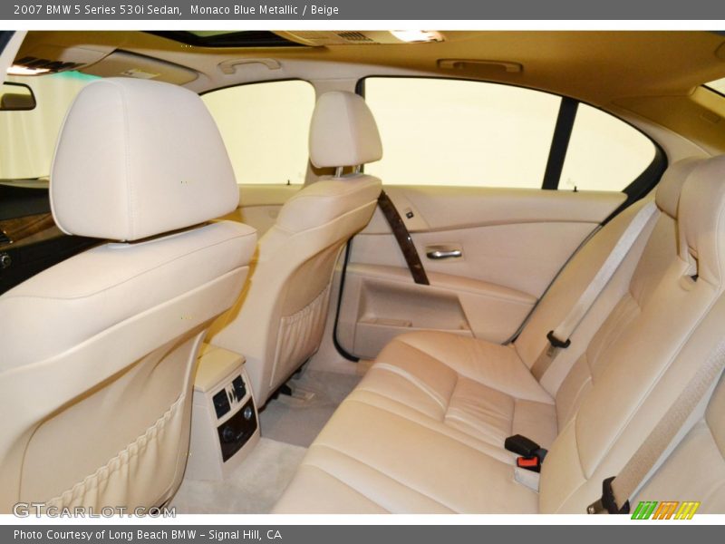 Monaco Blue Metallic / Beige 2007 BMW 5 Series 530i Sedan