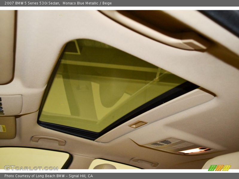 Monaco Blue Metallic / Beige 2007 BMW 5 Series 530i Sedan