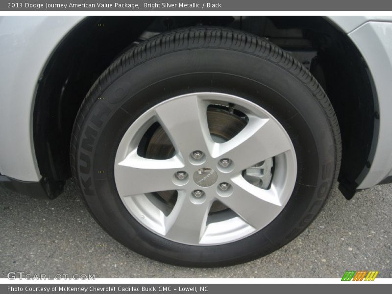Bright Silver Metallic / Black 2013 Dodge Journey American Value Package
