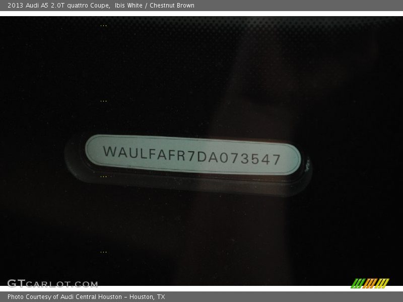 Ibis White / Chestnut Brown 2013 Audi A5 2.0T quattro Coupe