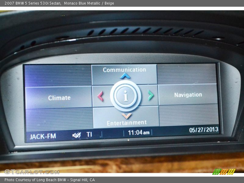 Monaco Blue Metallic / Beige 2007 BMW 5 Series 530i Sedan