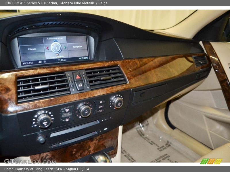 Monaco Blue Metallic / Beige 2007 BMW 5 Series 530i Sedan