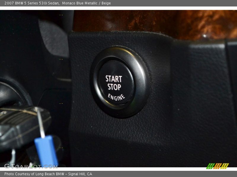 Monaco Blue Metallic / Beige 2007 BMW 5 Series 530i Sedan
