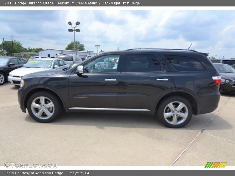 Maximum Steel Metallic / Black/Light Frost Beige 2013 Dodge Durango Citadel
