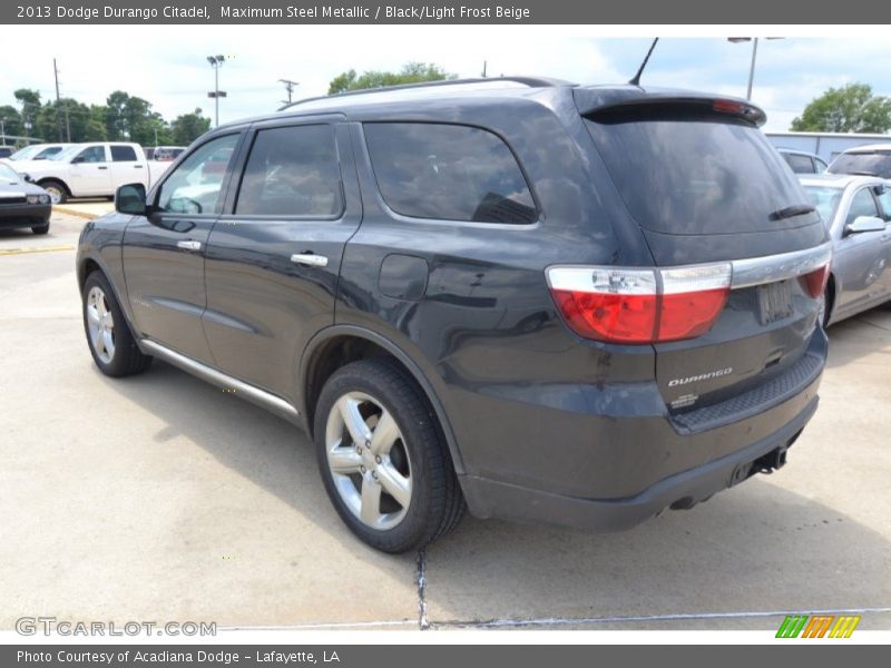 Maximum Steel Metallic / Black/Light Frost Beige 2013 Dodge Durango Citadel