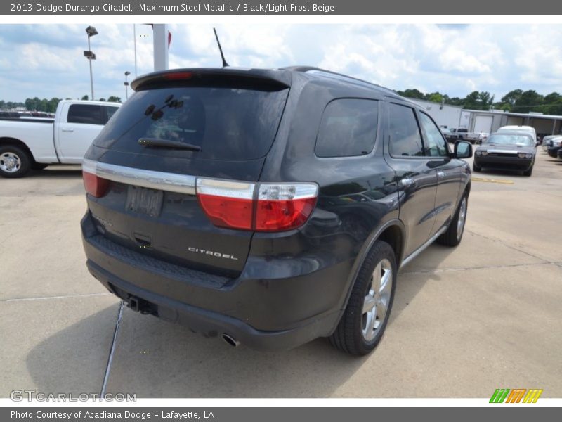 Maximum Steel Metallic / Black/Light Frost Beige 2013 Dodge Durango Citadel