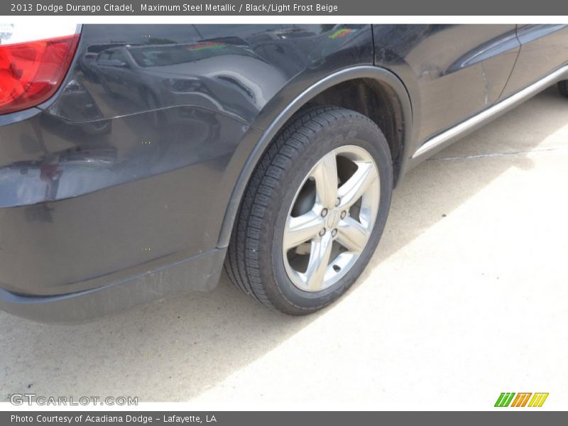 Maximum Steel Metallic / Black/Light Frost Beige 2013 Dodge Durango Citadel