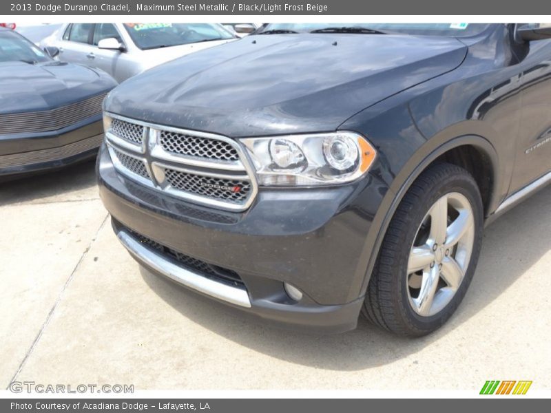 Maximum Steel Metallic / Black/Light Frost Beige 2013 Dodge Durango Citadel