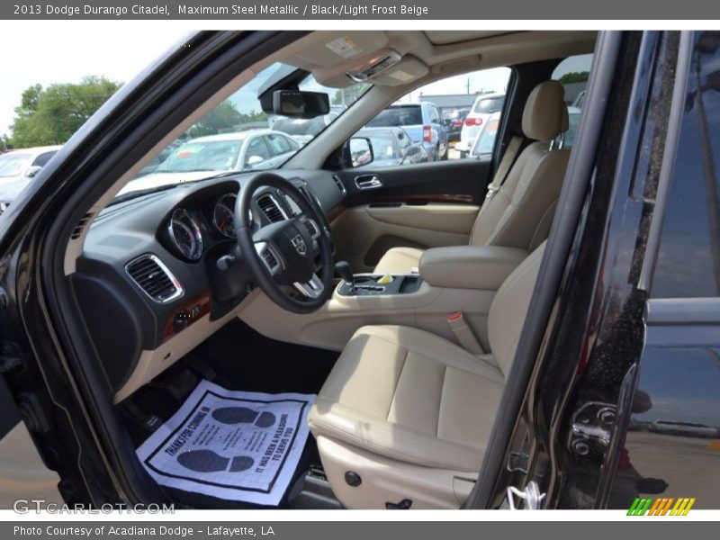 Maximum Steel Metallic / Black/Light Frost Beige 2013 Dodge Durango Citadel