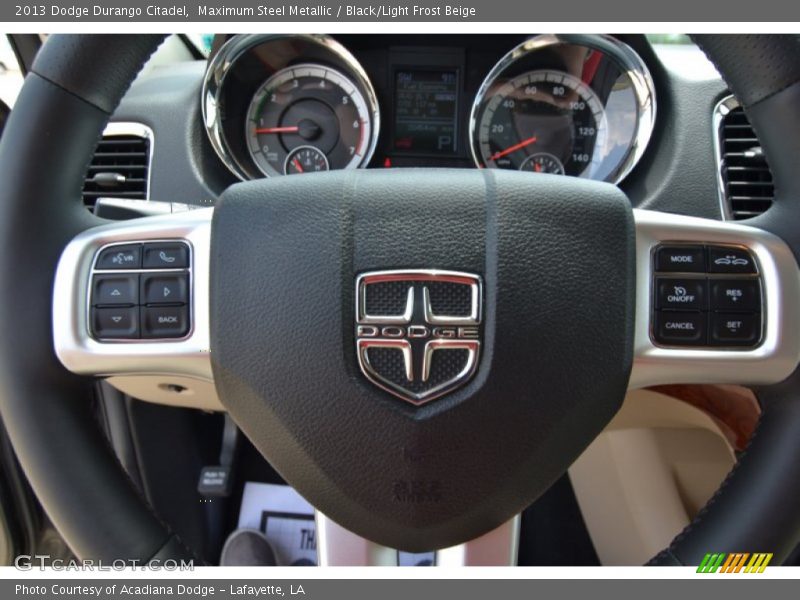 Maximum Steel Metallic / Black/Light Frost Beige 2013 Dodge Durango Citadel