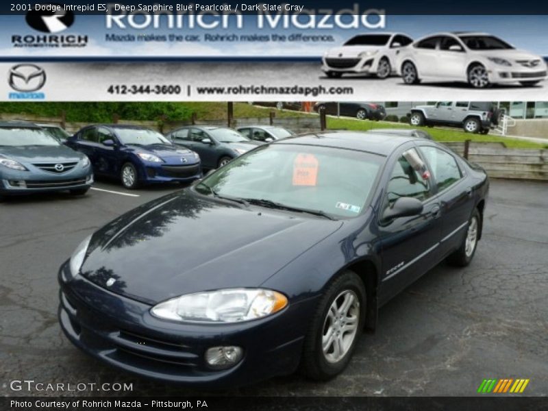 Deep Sapphire Blue Pearlcoat / Dark Slate Gray 2001 Dodge Intrepid ES