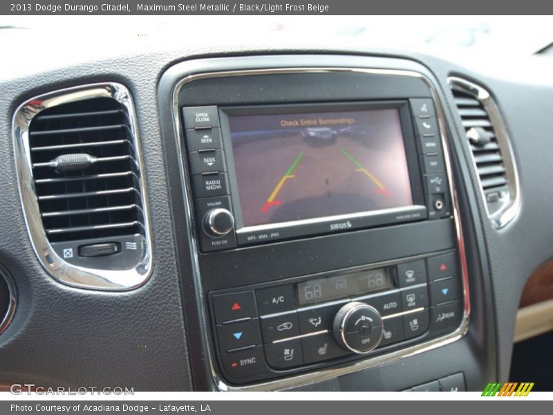 Maximum Steel Metallic / Black/Light Frost Beige 2013 Dodge Durango Citadel