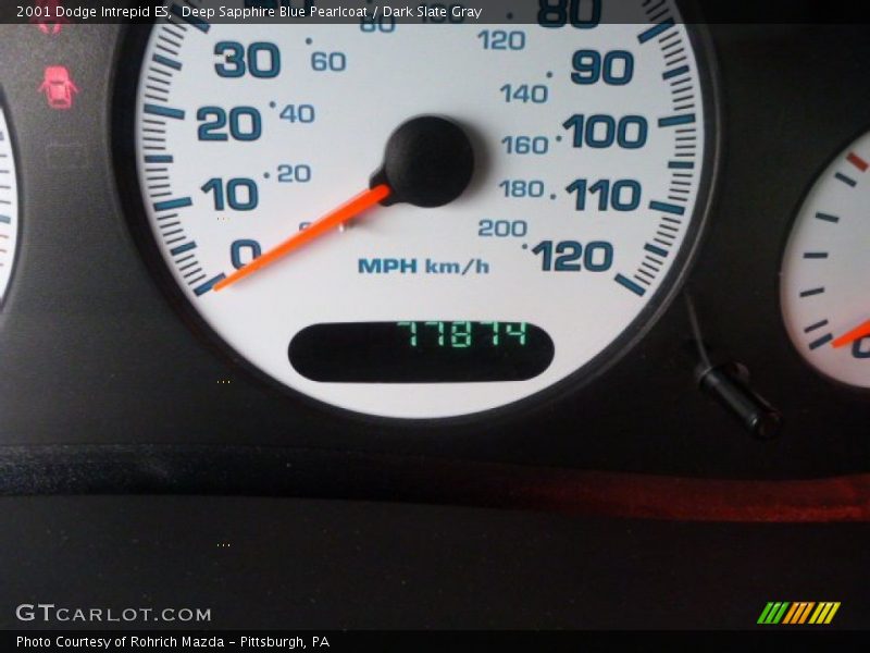 Deep Sapphire Blue Pearlcoat / Dark Slate Gray 2001 Dodge Intrepid ES