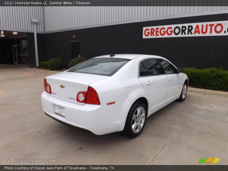 Summit White / Titanium 2012 Chevrolet Malibu LS