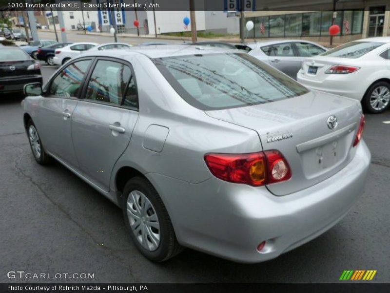 Classic Silver Metallic / Ash 2010 Toyota Corolla XLE