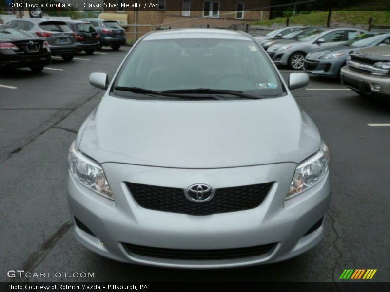 Classic Silver Metallic / Ash 2010 Toyota Corolla XLE