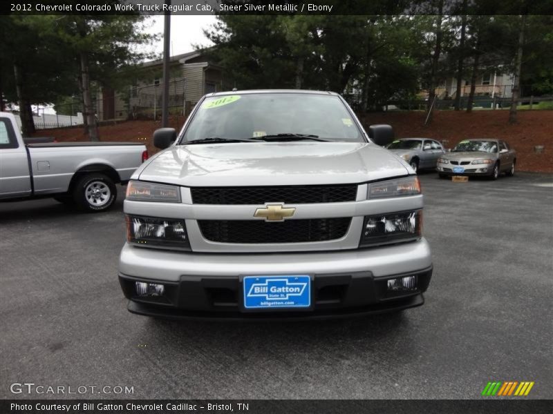 Sheer Silver Metallic / Ebony 2012 Chevrolet Colorado Work Truck Regular Cab