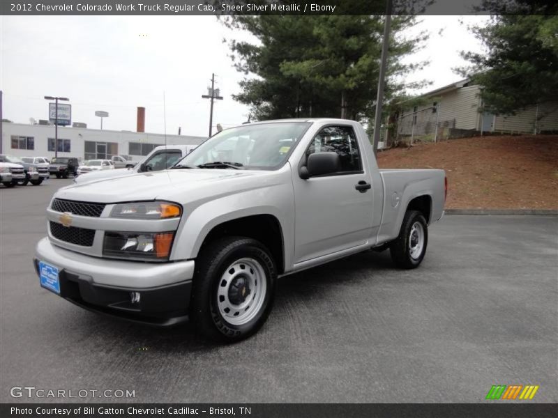 Sheer Silver Metallic / Ebony 2012 Chevrolet Colorado Work Truck Regular Cab