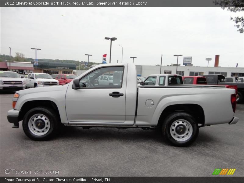  2012 Colorado Work Truck Regular Cab Sheer Silver Metallic
