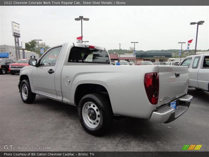 Sheer Silver Metallic / Ebony 2012 Chevrolet Colorado Work Truck Regular Cab