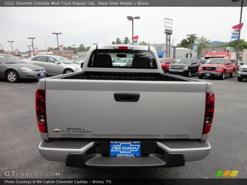 Sheer Silver Metallic / Ebony 2012 Chevrolet Colorado Work Truck Regular Cab