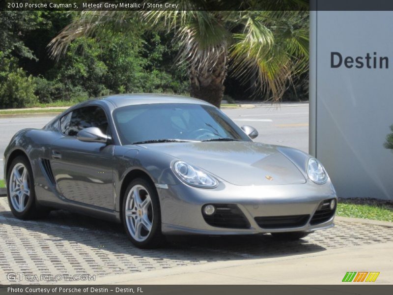 Meteor Grey Metallic / Stone Grey 2010 Porsche Cayman S