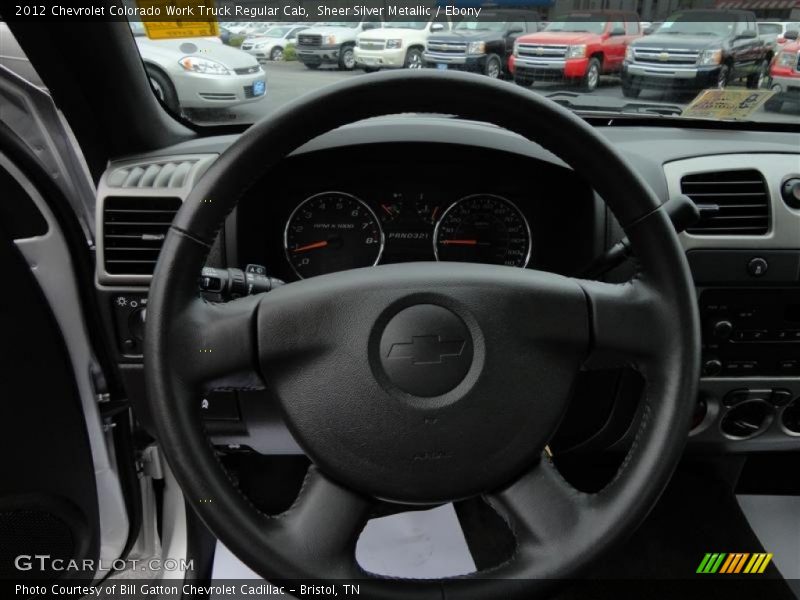Sheer Silver Metallic / Ebony 2012 Chevrolet Colorado Work Truck Regular Cab
