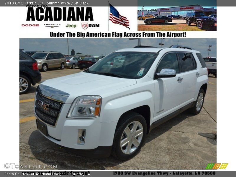 Summit White / Jet Black 2010 GMC Terrain SLT