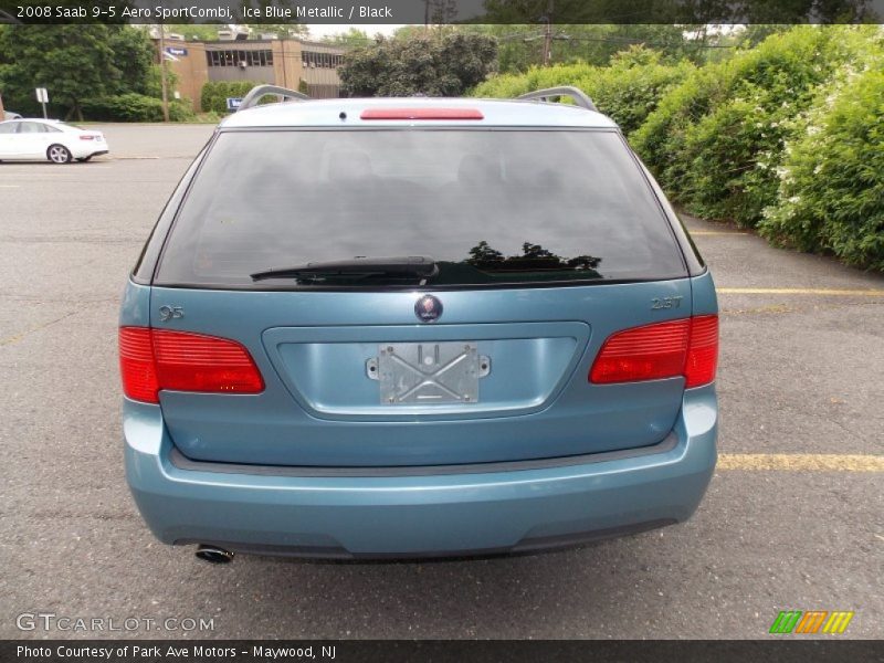 Ice Blue Metallic / Black 2008 Saab 9-5 Aero SportCombi