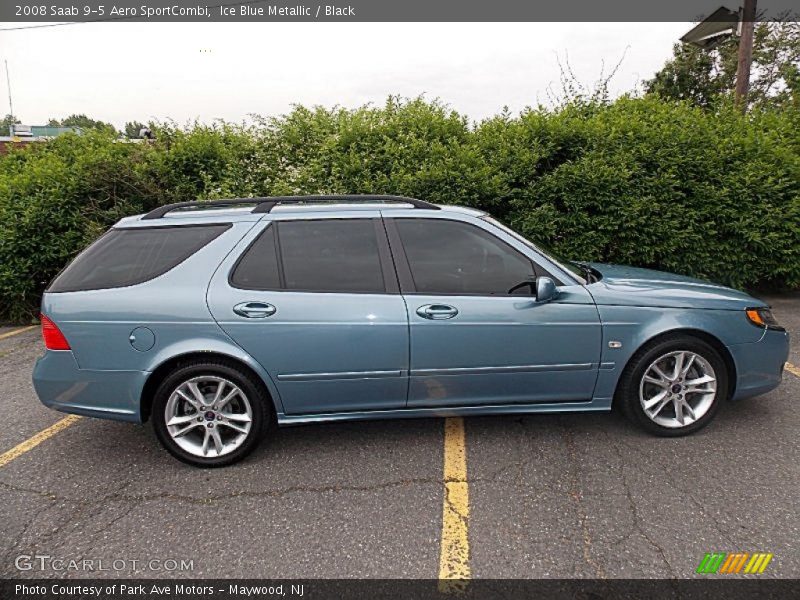 Ice Blue Metallic / Black 2008 Saab 9-5 Aero SportCombi