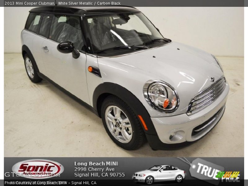 White Silver Metallic / Carbon Black 2013 Mini Cooper Clubman
