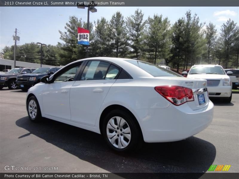 Summit White / Jet Black/Medium Titanium 2013 Chevrolet Cruze LS