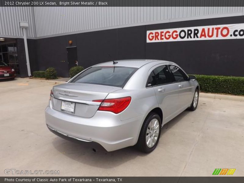 Bright Silver Metallic / Black 2012 Chrysler 200 LX Sedan