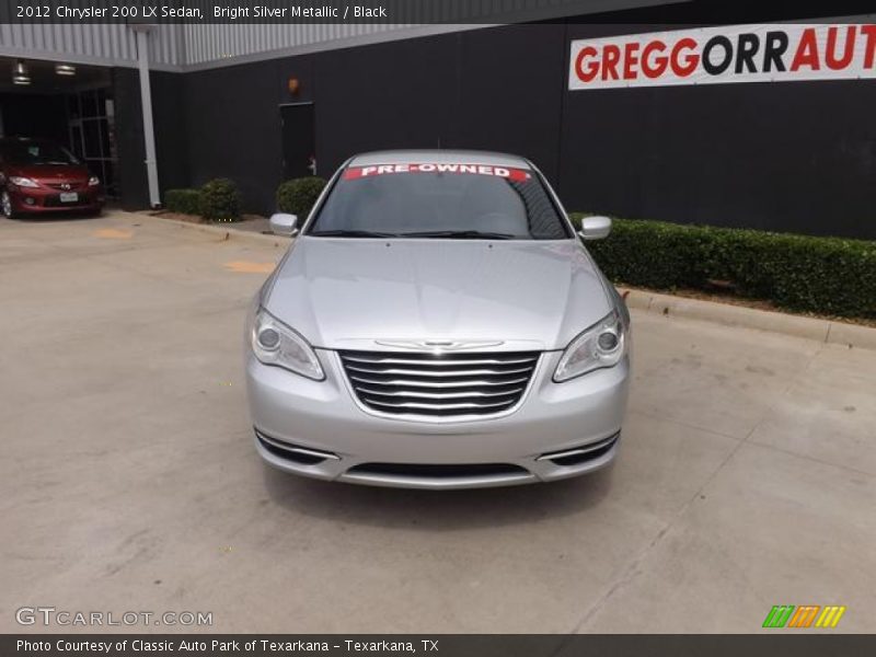 Bright Silver Metallic / Black 2012 Chrysler 200 LX Sedan