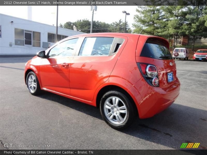 Inferno Orange Metallic / Jet Black/Dark Titanium 2012 Chevrolet Sonic LT Hatch