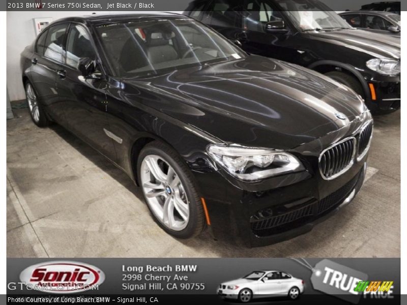 Jet Black / Black 2013 BMW 7 Series 750i Sedan