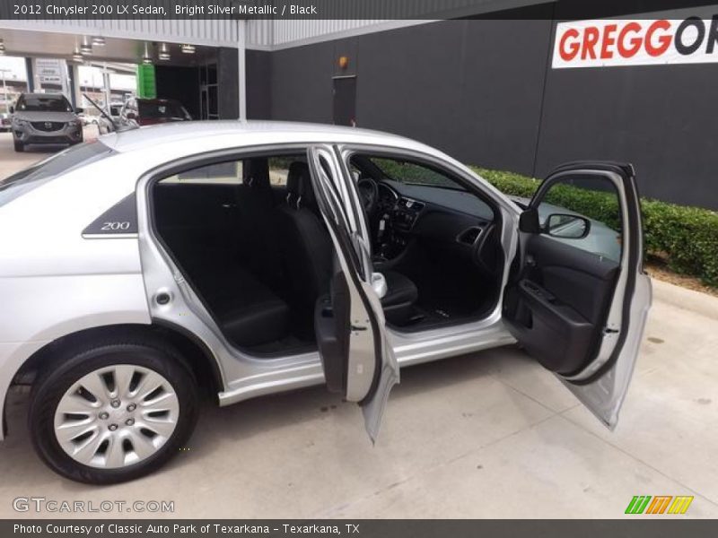Bright Silver Metallic / Black 2012 Chrysler 200 LX Sedan