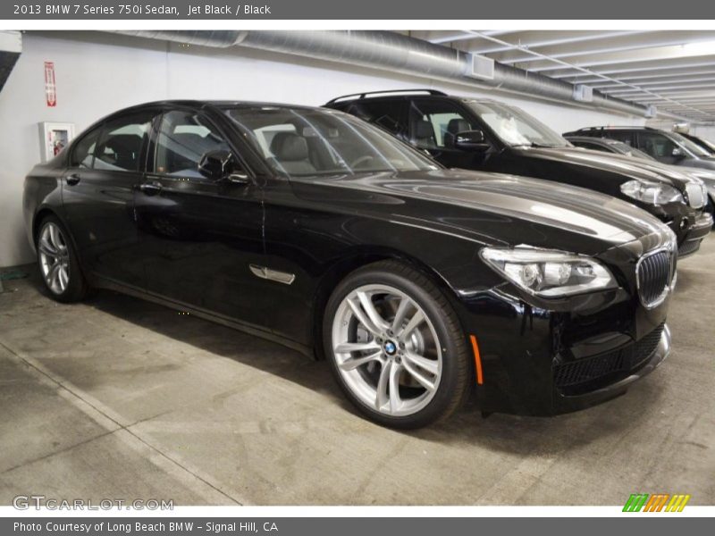 Jet Black / Black 2013 BMW 7 Series 750i Sedan