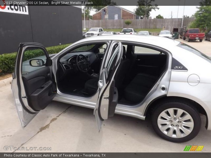 Bright Silver Metallic / Black 2012 Chrysler 200 LX Sedan