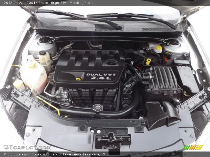 Bright Silver Metallic / Black 2012 Chrysler 200 LX Sedan