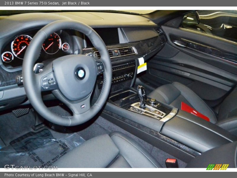 Jet Black / Black 2013 BMW 7 Series 750i Sedan