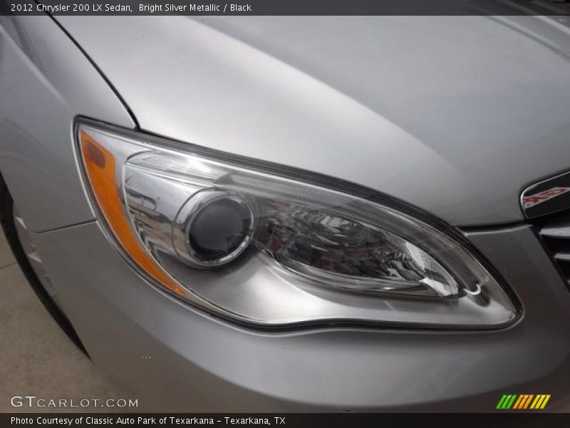 Bright Silver Metallic / Black 2012 Chrysler 200 LX Sedan