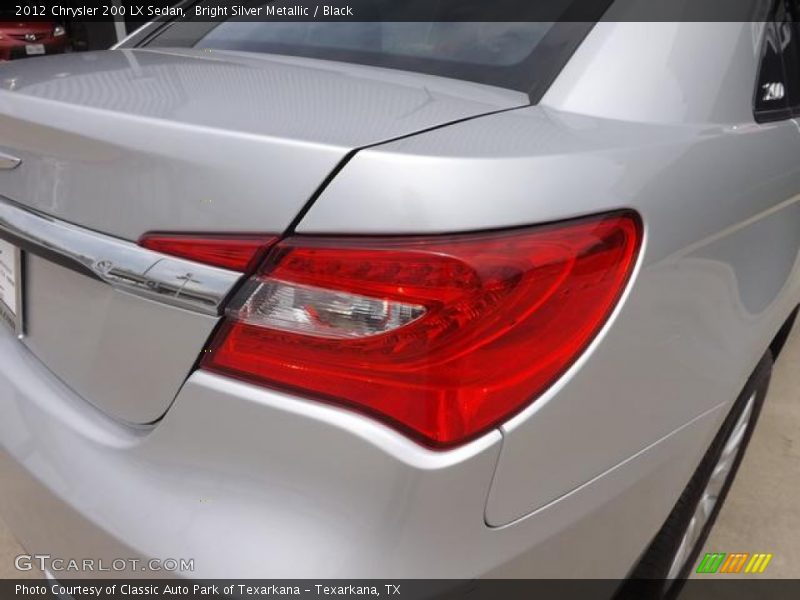 Bright Silver Metallic / Black 2012 Chrysler 200 LX Sedan