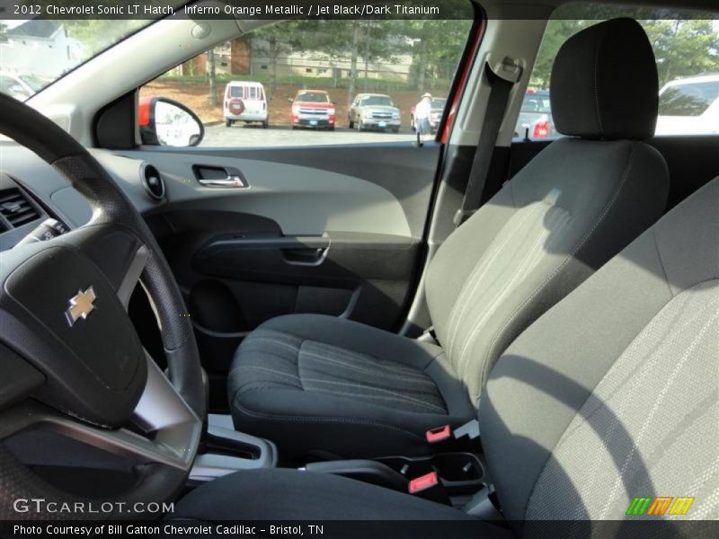Inferno Orange Metallic / Jet Black/Dark Titanium 2012 Chevrolet Sonic LT Hatch