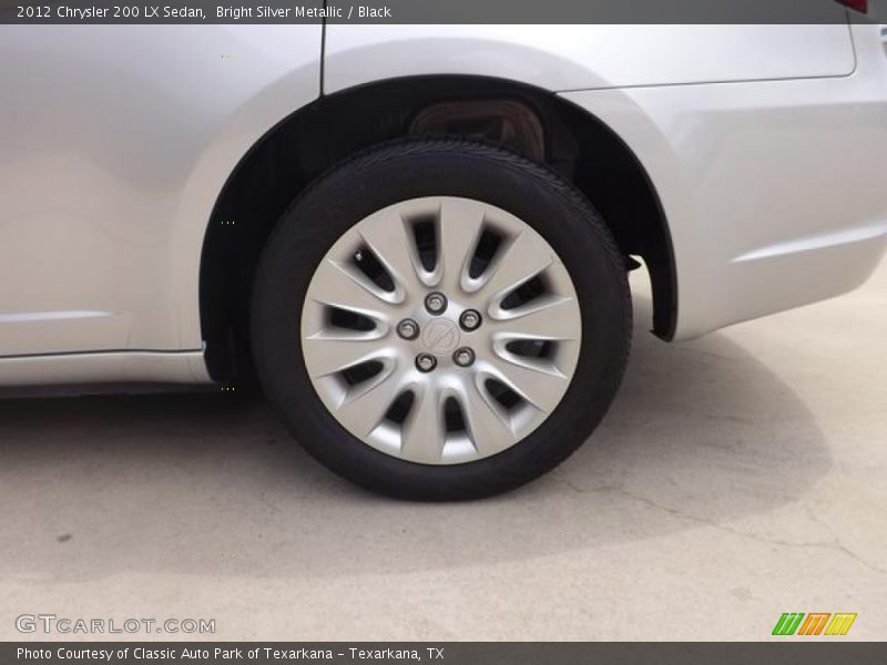 Bright Silver Metallic / Black 2012 Chrysler 200 LX Sedan