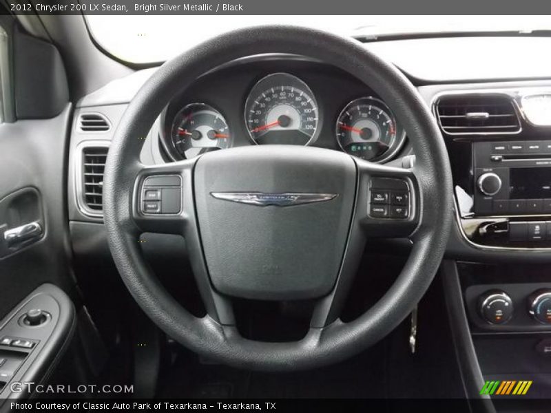 Bright Silver Metallic / Black 2012 Chrysler 200 LX Sedan