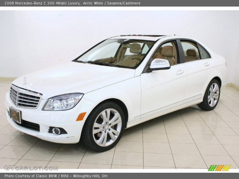 Arctic White / Savanna/Cashmere 2008 Mercedes-Benz C 300 4Matic Luxury