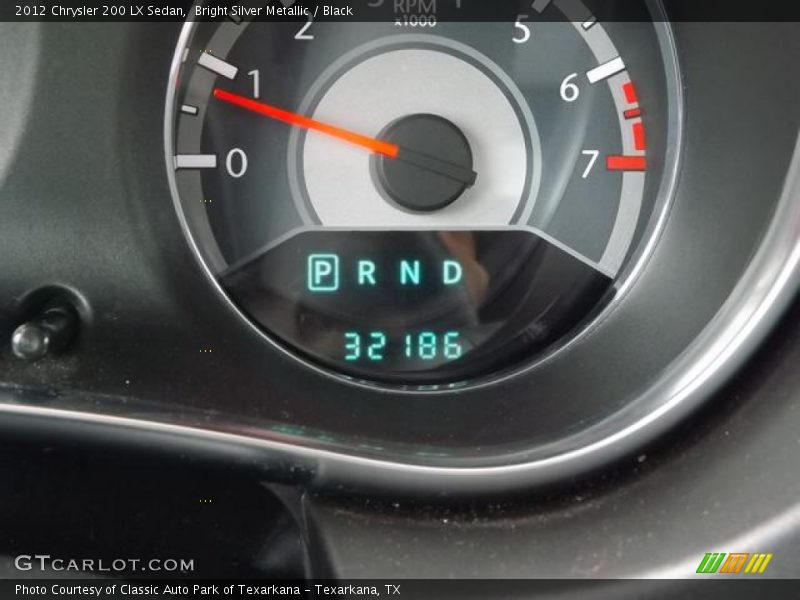 Bright Silver Metallic / Black 2012 Chrysler 200 LX Sedan