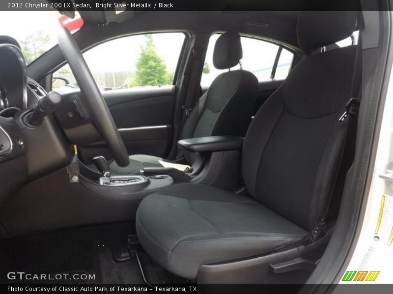 Bright Silver Metallic / Black 2012 Chrysler 200 LX Sedan