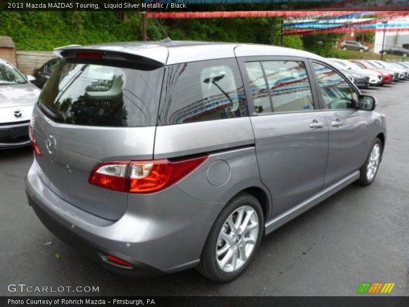 Liquid Silver Metallic / Black 2013 Mazda MAZDA5 Touring